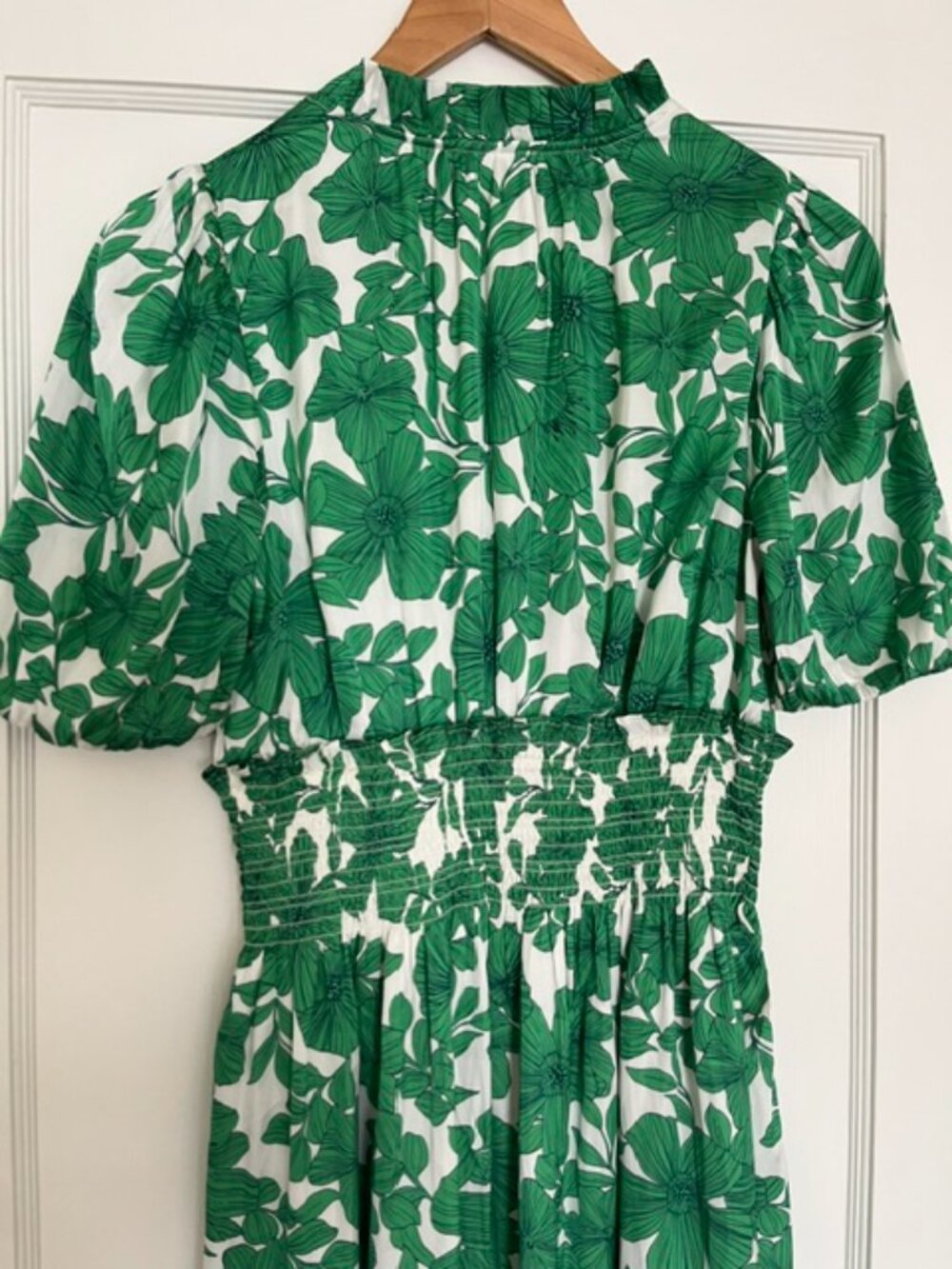 J. Crew Smocked-waist Dress in Greenhouse Floral Print | Size XS - Picture 9 of 12